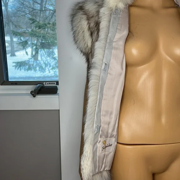 Vintage Gray Real Fox Fur Vest - Picture 8 of 10